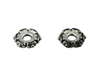 1.5x5mm Daisy Spacer Rhodium