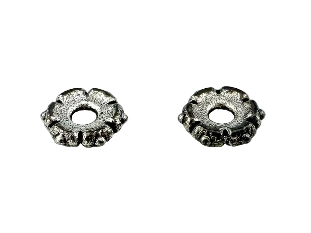 1.5x5mm Daisy Spacer Rhodium