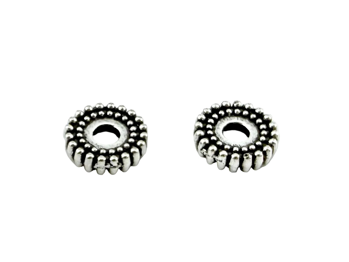 1.5x6mm Disk Spacer Rhodium