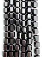 6.5x7.5mm Hematite Faceted Column Beads