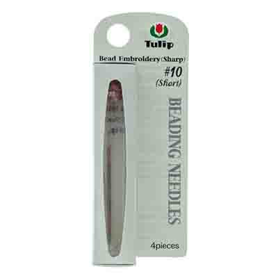 Tulip Beading Needle #10 4pcs. - .46x37mm (Short)