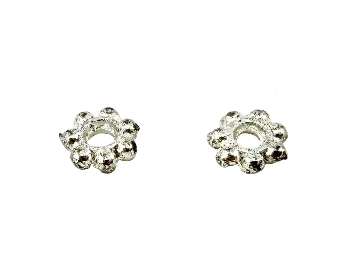 1x4mm Daisy Spacer Rhodium