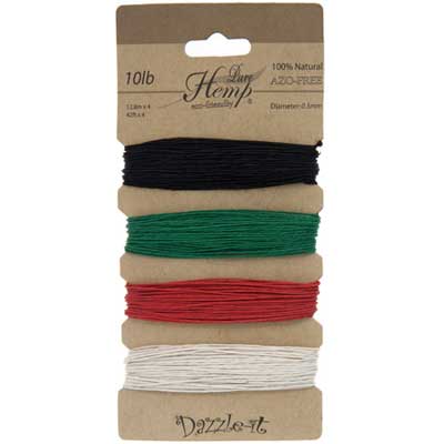 Hemp 100% Natural 0.5mm 10lb 4x41.9ft Basic