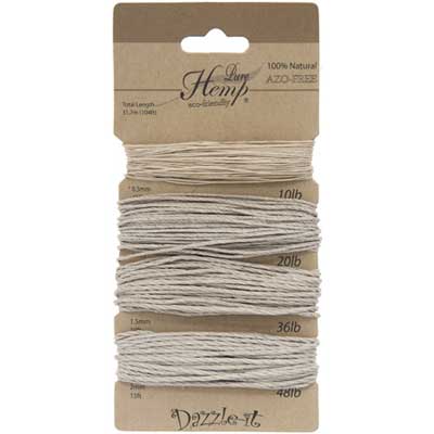 Hemp 100% Natural Assorted 104ft