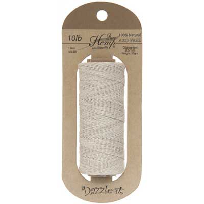 Hemp 100% Natural 0.5mm 10lb 406.8ft 50g Natural