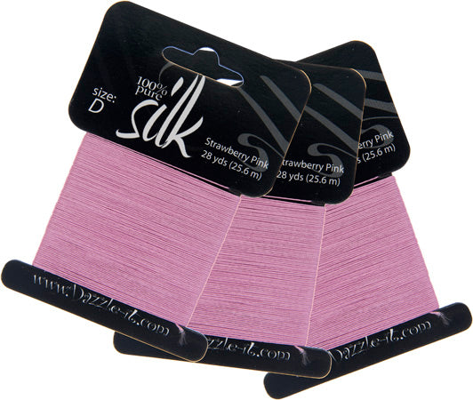 Dazzle-It Silk Bead Thread D(5.9lbs) Strawberry