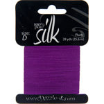 Dazzle-It Silk Bead Thread D (5.9lbs) Plum 28yds