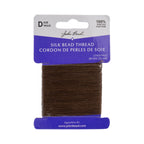 Dazzle-It Silk Bead Thread D (5.9lbs) Chestnut 28yds