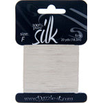 Dazzle-It Silk Bead Thread F (10.9lbs) Ecru 20yds