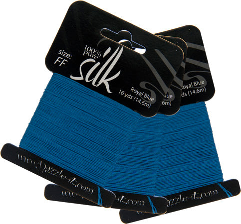 Dazzle-It Silk Bead Thread FF (12.8lbs) Royal Blue