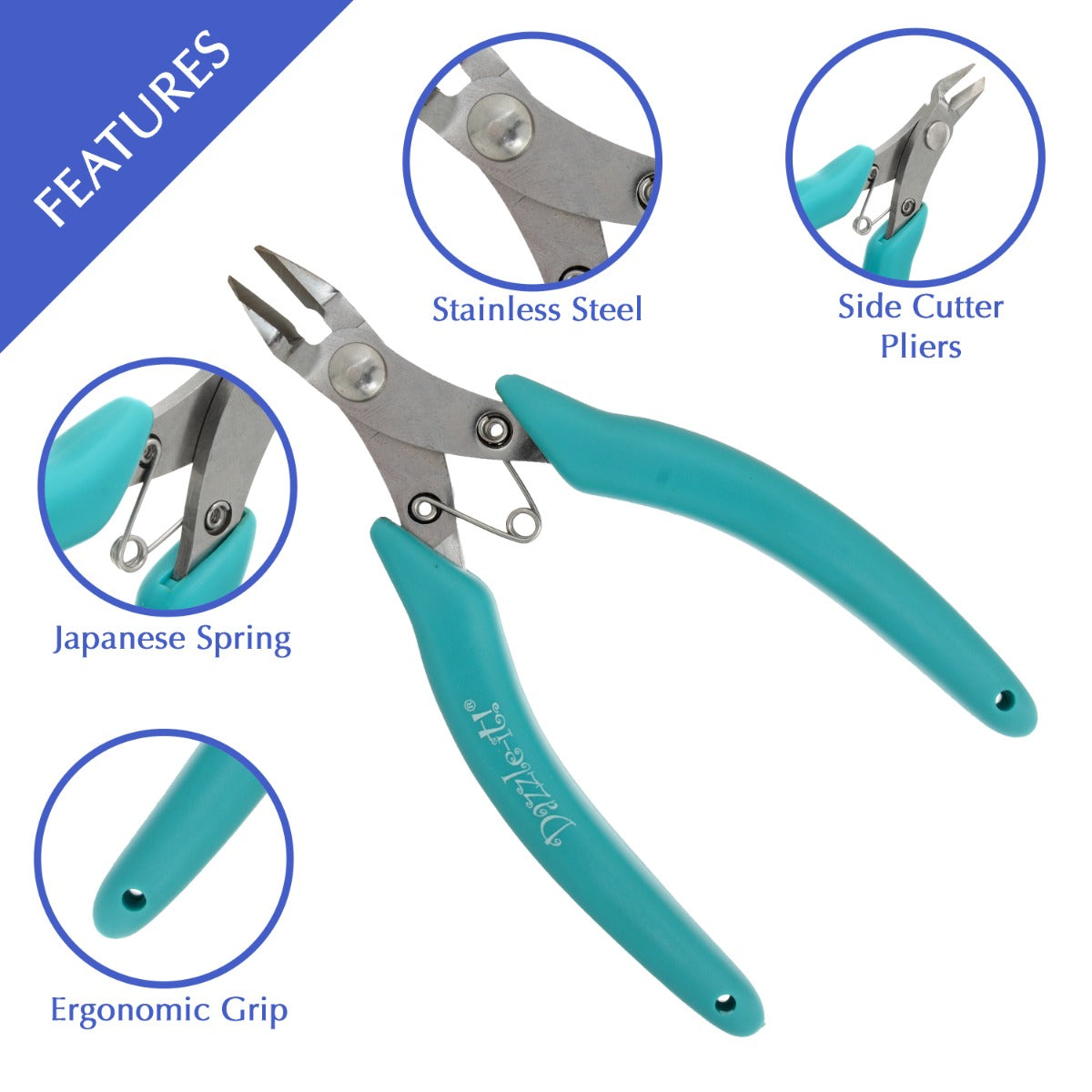 Dazzle-It Japanese Style Pliers 4.5inch Side Cutter