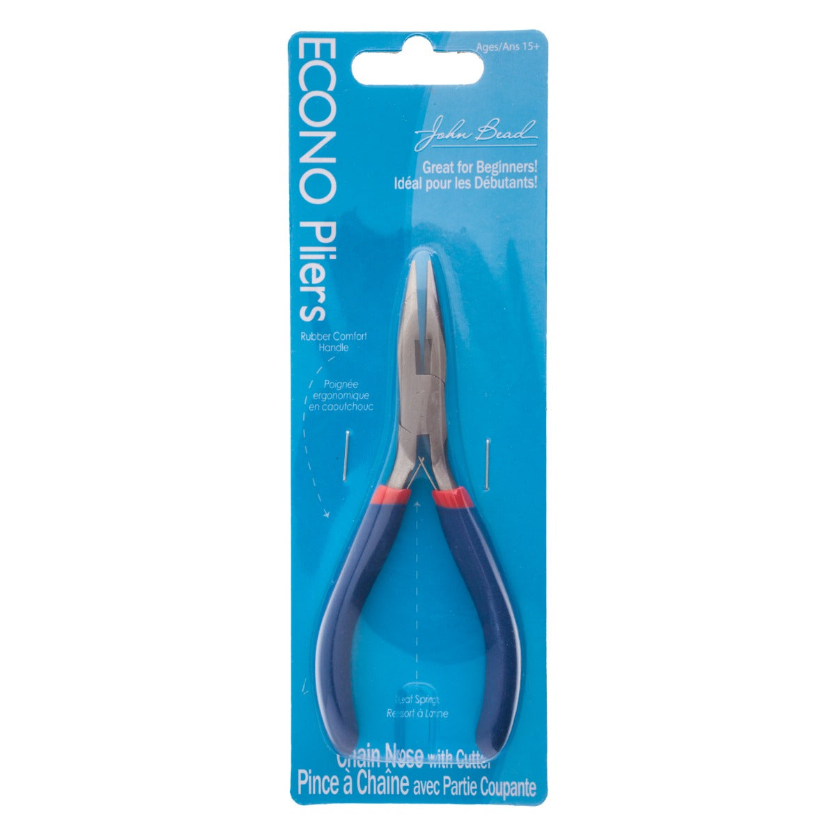 John Bead Econo Pliers Chain Nose w/Cutter