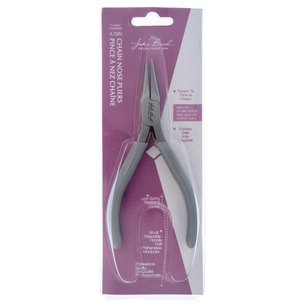 Dazzle-It Classic Slim 4.75in Chain Nose Pliers