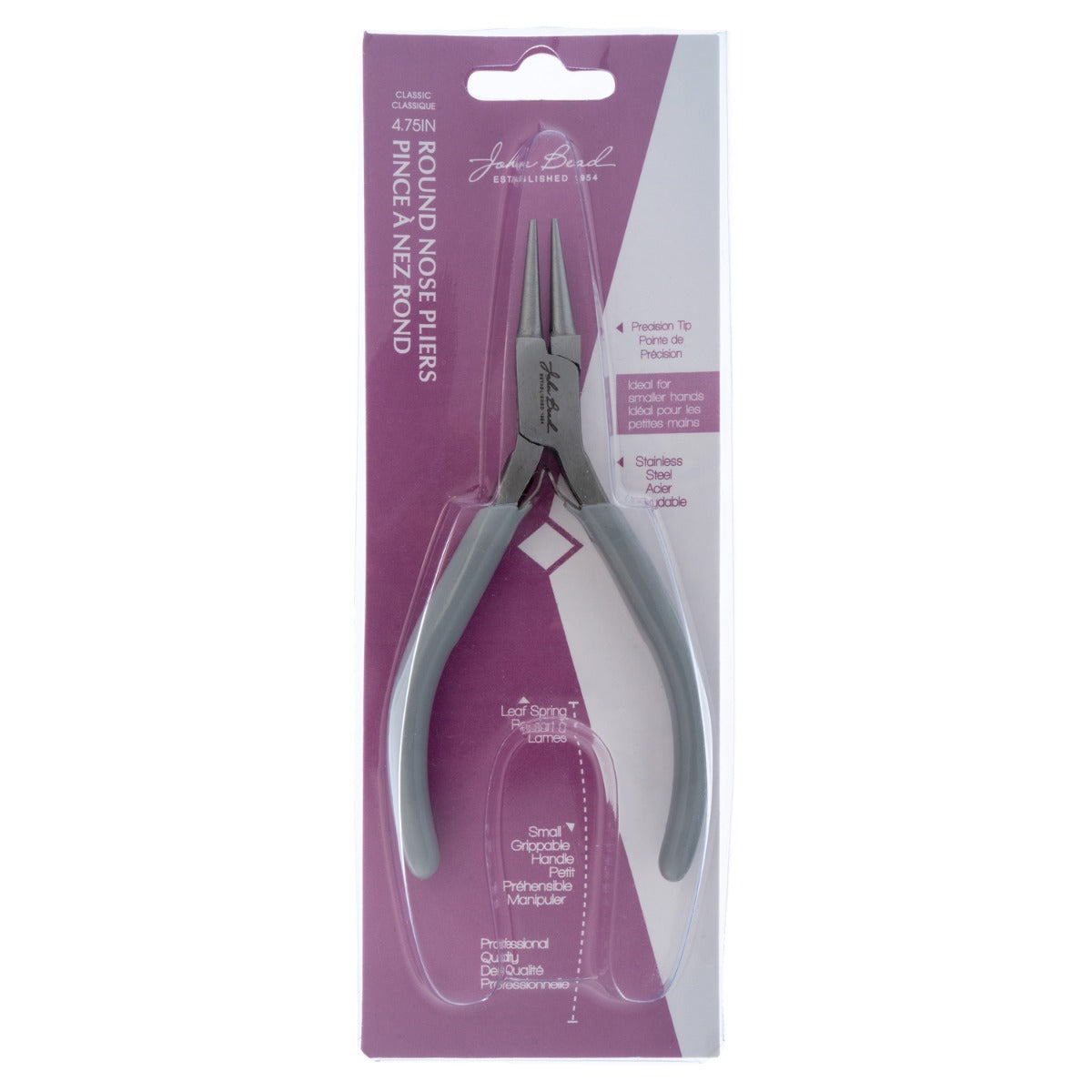 Dazzle-It Classic Slim 4.75in Round Nose Pliers