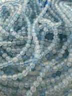 3mm Faceted Aquamarine Beads