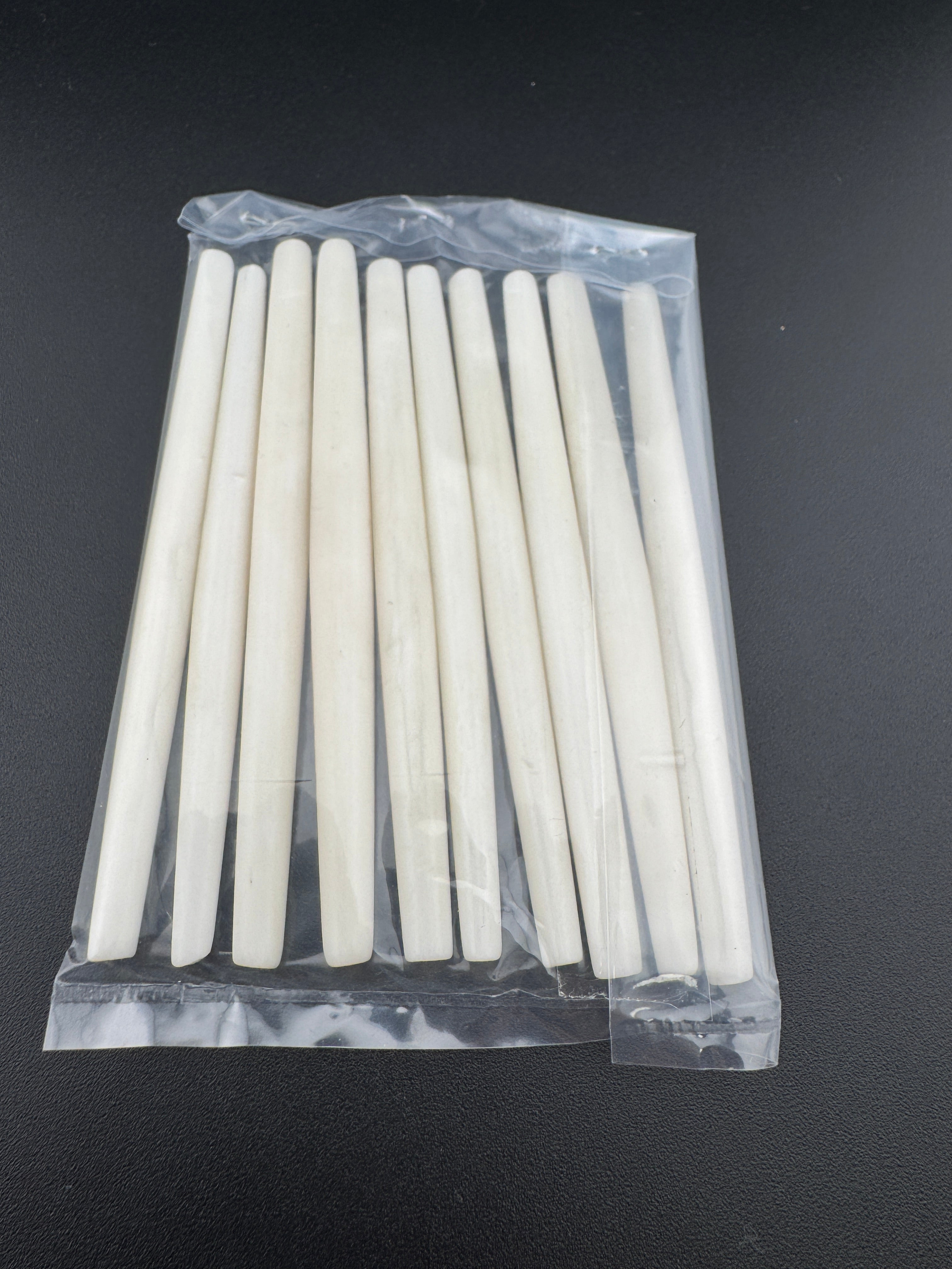 Ivory Buffalo Bone Pipe, Standard thickness  0.5–4inch Carved Bone Pieces for Jewelry & Crafts