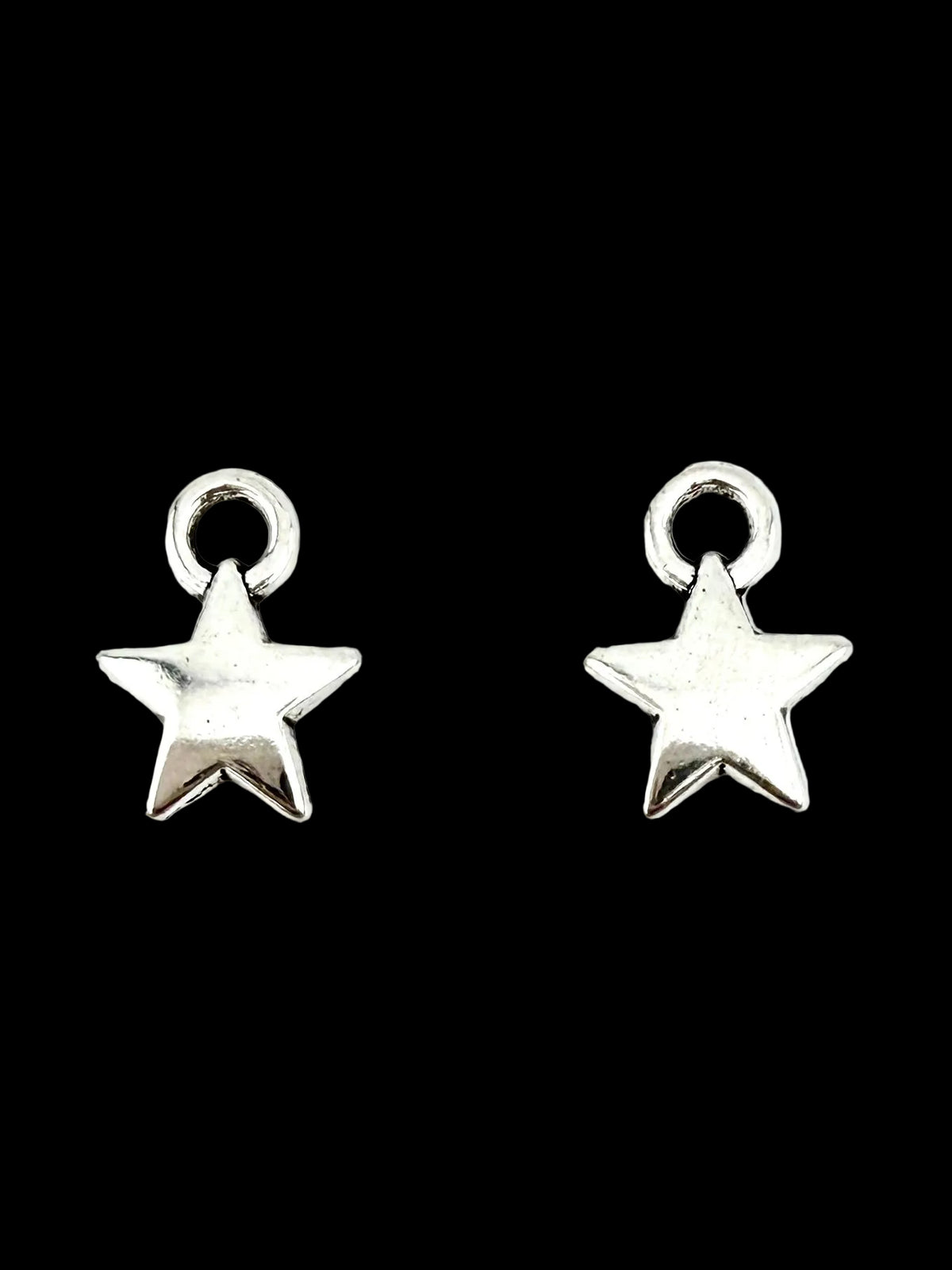 12mm Star Charm Rhodium