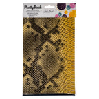 PrettyBack Faux Leather Sheet 5x8in Animal Print/Gold/Old Navy 3pcs
