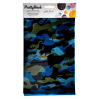 PrettyBack Faux Leather Sheet 5x8in Animal Print/Dark Blue/Bright Blue 3pcs
