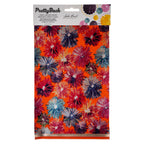 PrettyBack Faux Leather Sheet 5x8in Floral/Rose Gold/Orange 3pcs