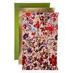 PrettyBack Faux Leather Sheet 5x8in Floral/Green/Gold 3pcs