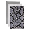 PrettyBack Faux Leather Sheet 5x8in Animal Print/Grey/White 3pcs