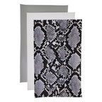 PrettyBack Faux Leather Sheet 5x8in Animal Print/Grey/White 3pcs