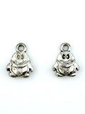 13mm Humpty Dumpty Charm Rhodium