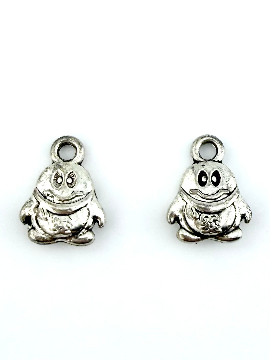 13mm Humpty Dumpty Charm Rhodium