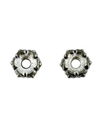 1.5x5mm Daisy Spacer Rhodium