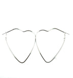 Heart Frame Hoop Earing Pair