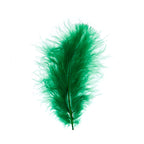 Emerald Green Marabou Feathers | 4-6 Inch Loose Feathers for Crafts
