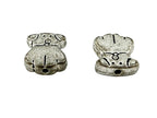 10x9mm Dog Spacer Bead Rhodium