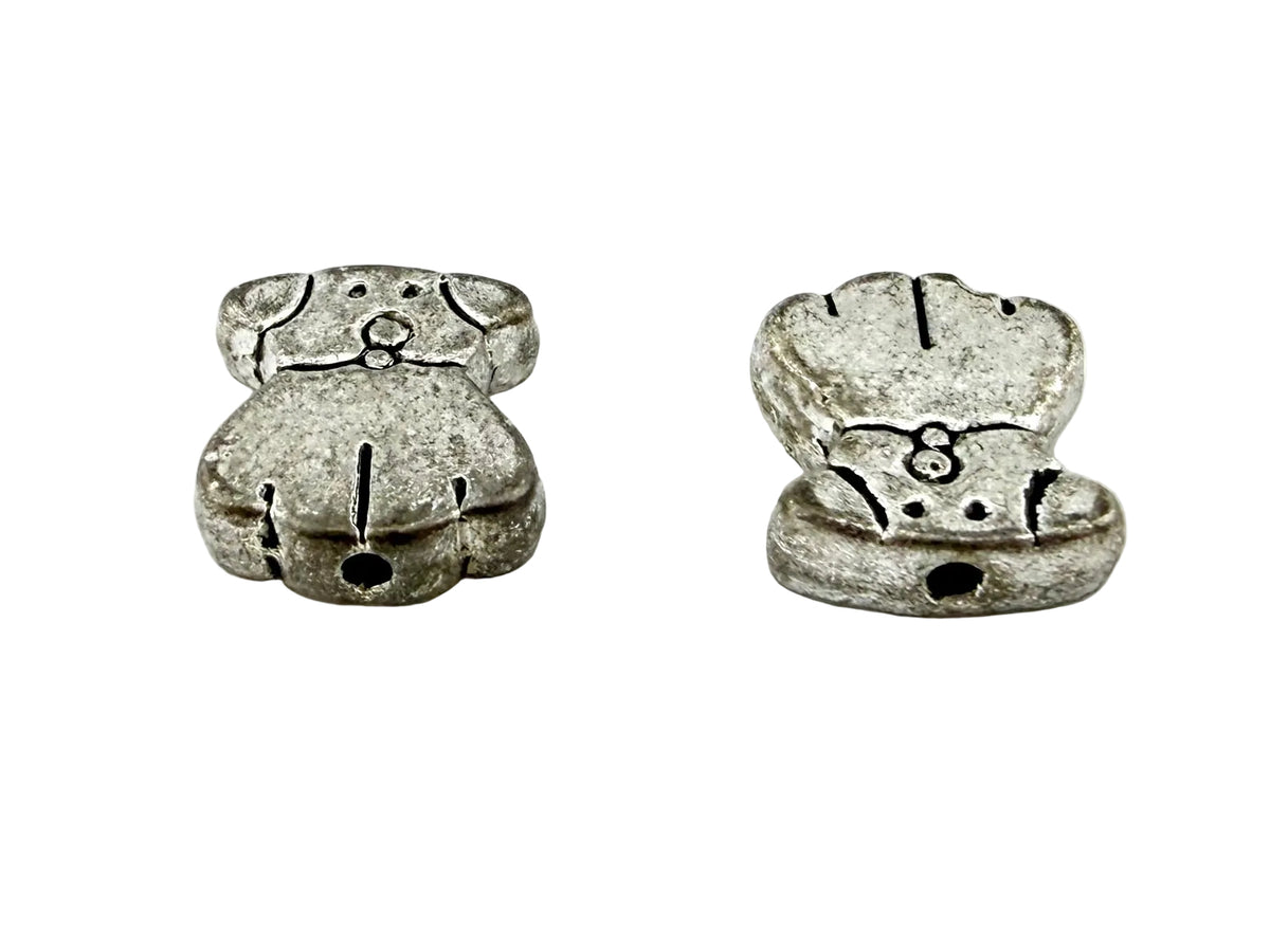 10x9mm Dog Spacer Bead Rhodium