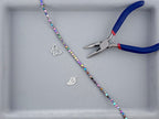 2x4mm Hematite Flat Rounded Square Rainbow