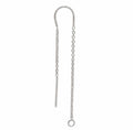 925 Sterling Silver U-Threader Ear Wire / Pair