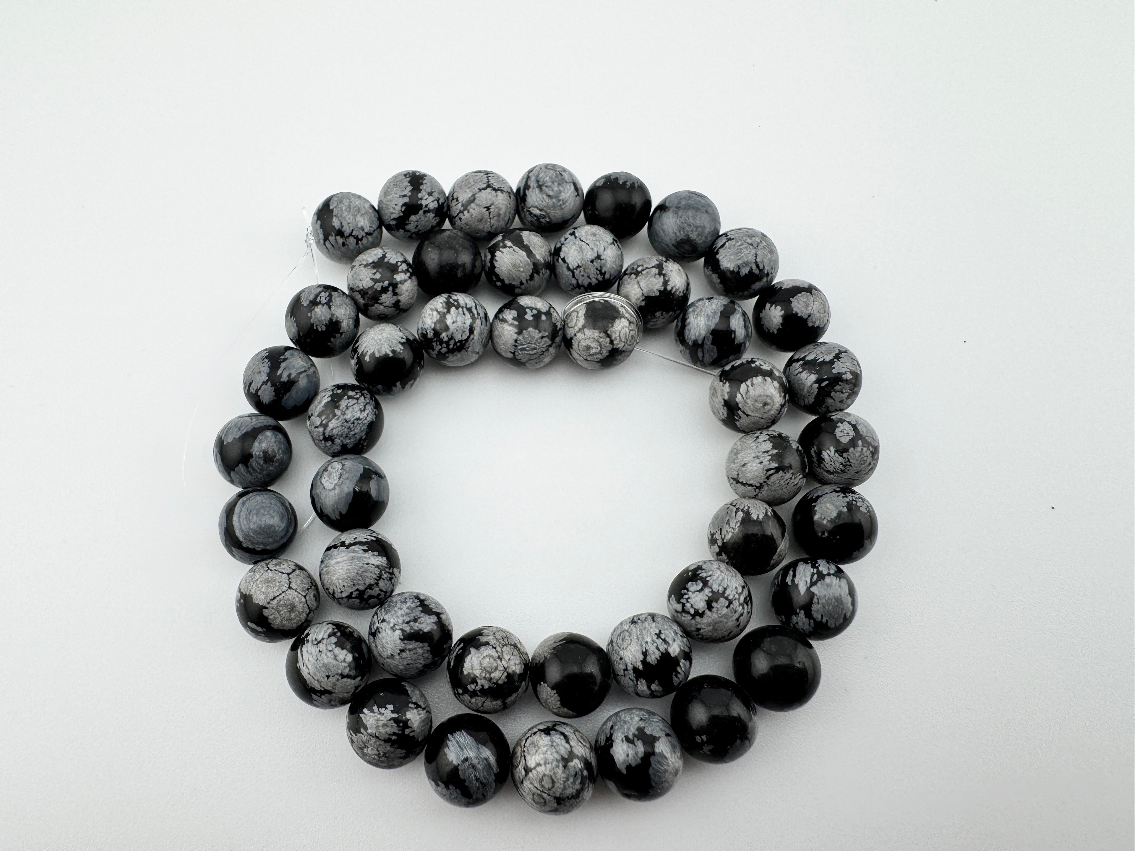 Snowflake Obsidian Beads Available in 6mm, 8mm, 10mm Sizes