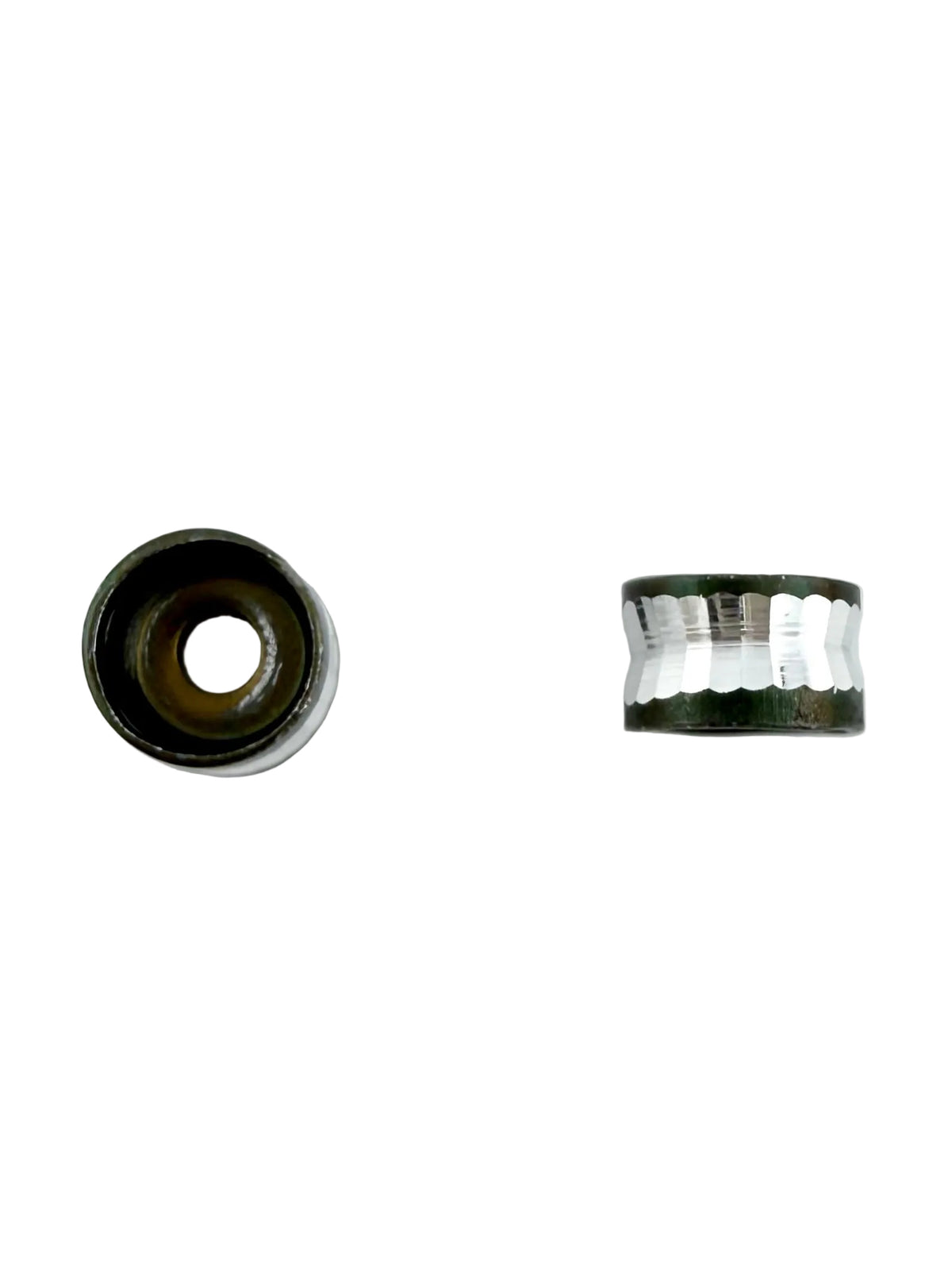 4x6mm Holographic Spacer Bead Black
