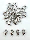 12mm Rhodium Lobster Clasp