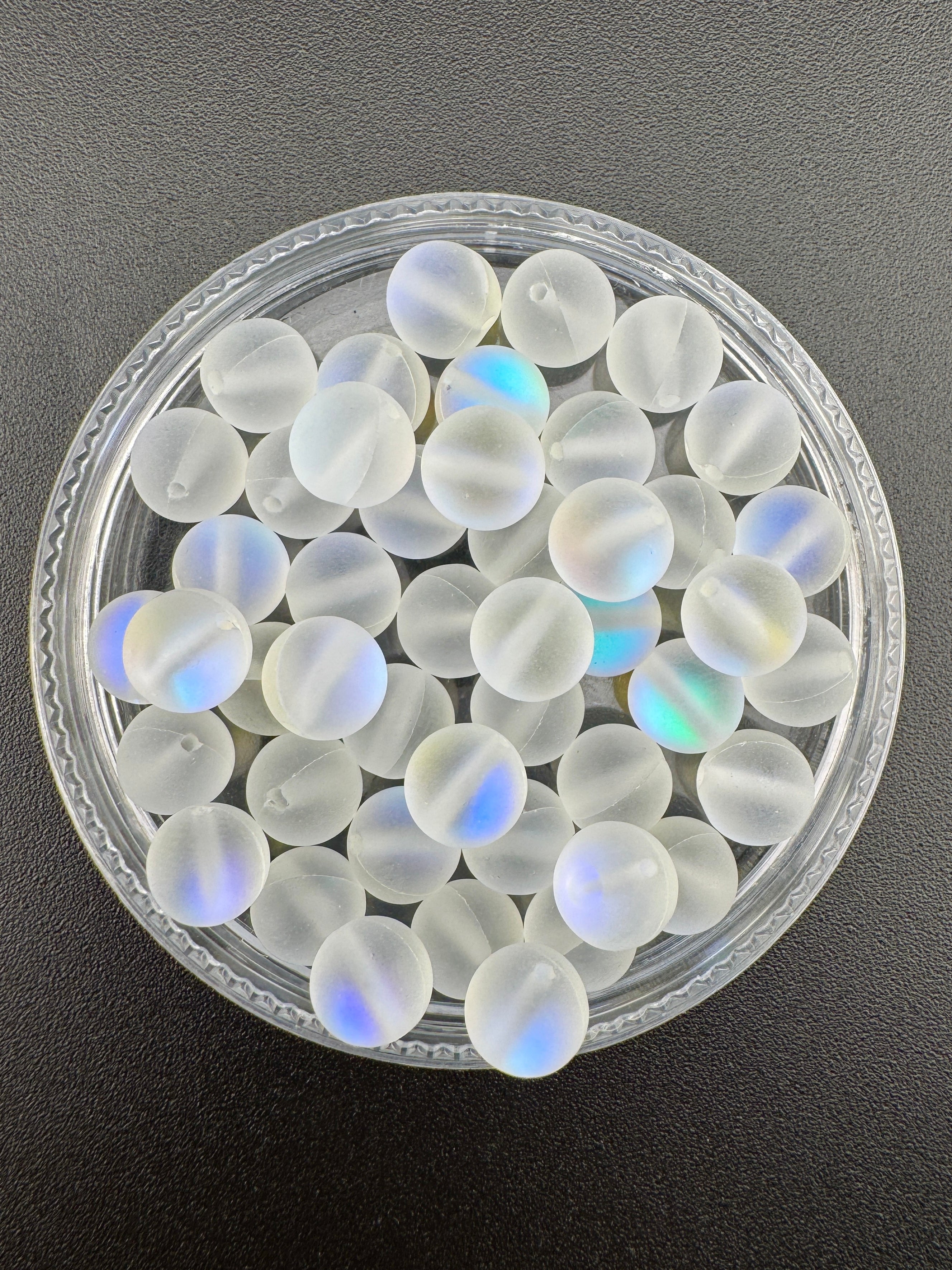 Matte Moon Light Qz Man Made Beads Available in 6mm, 8mm, 10mm, 12mm Sizes