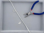 1x3mm Hematite Heishi Beads Silver