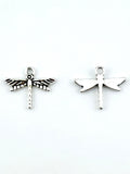 16mm Dragron Fly Charm Rhodium