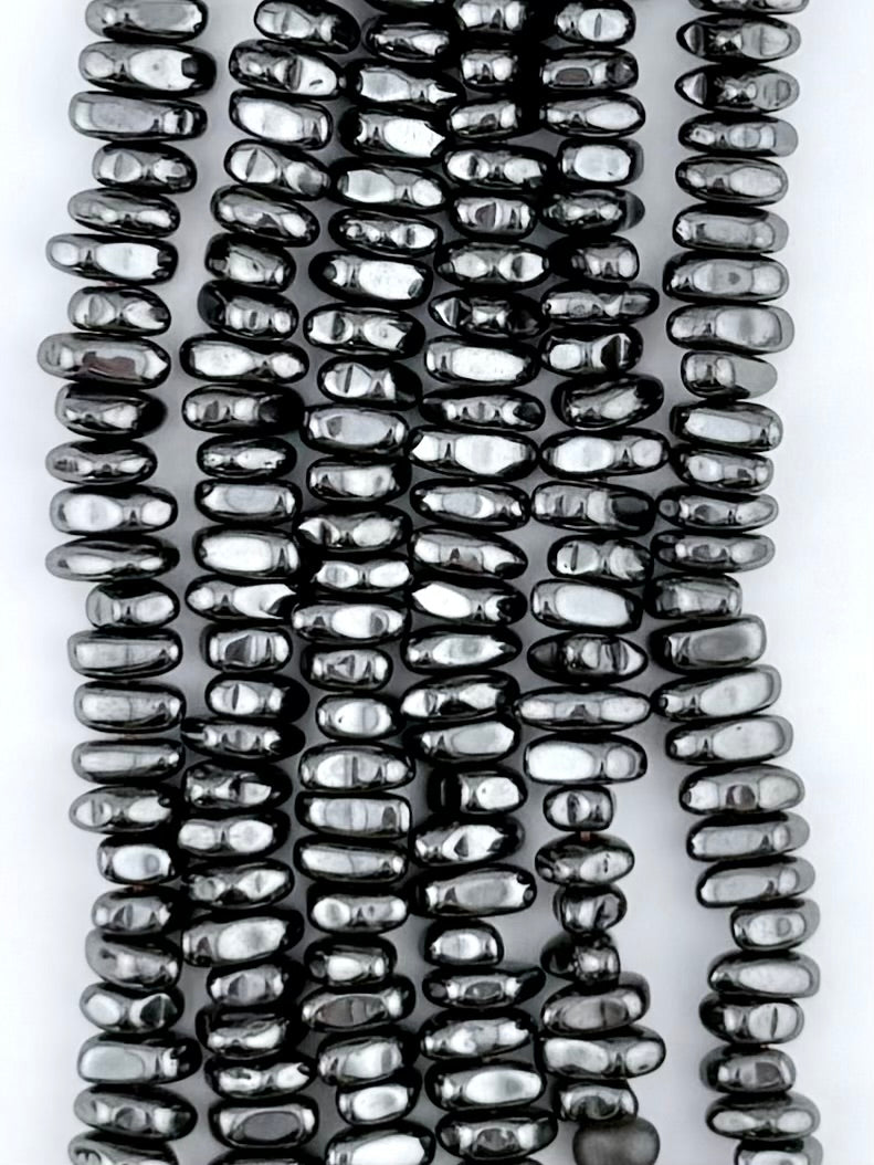 3x9mm Hematite Chips