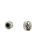 6x4mm Spacer Barrell Bead Rhodium