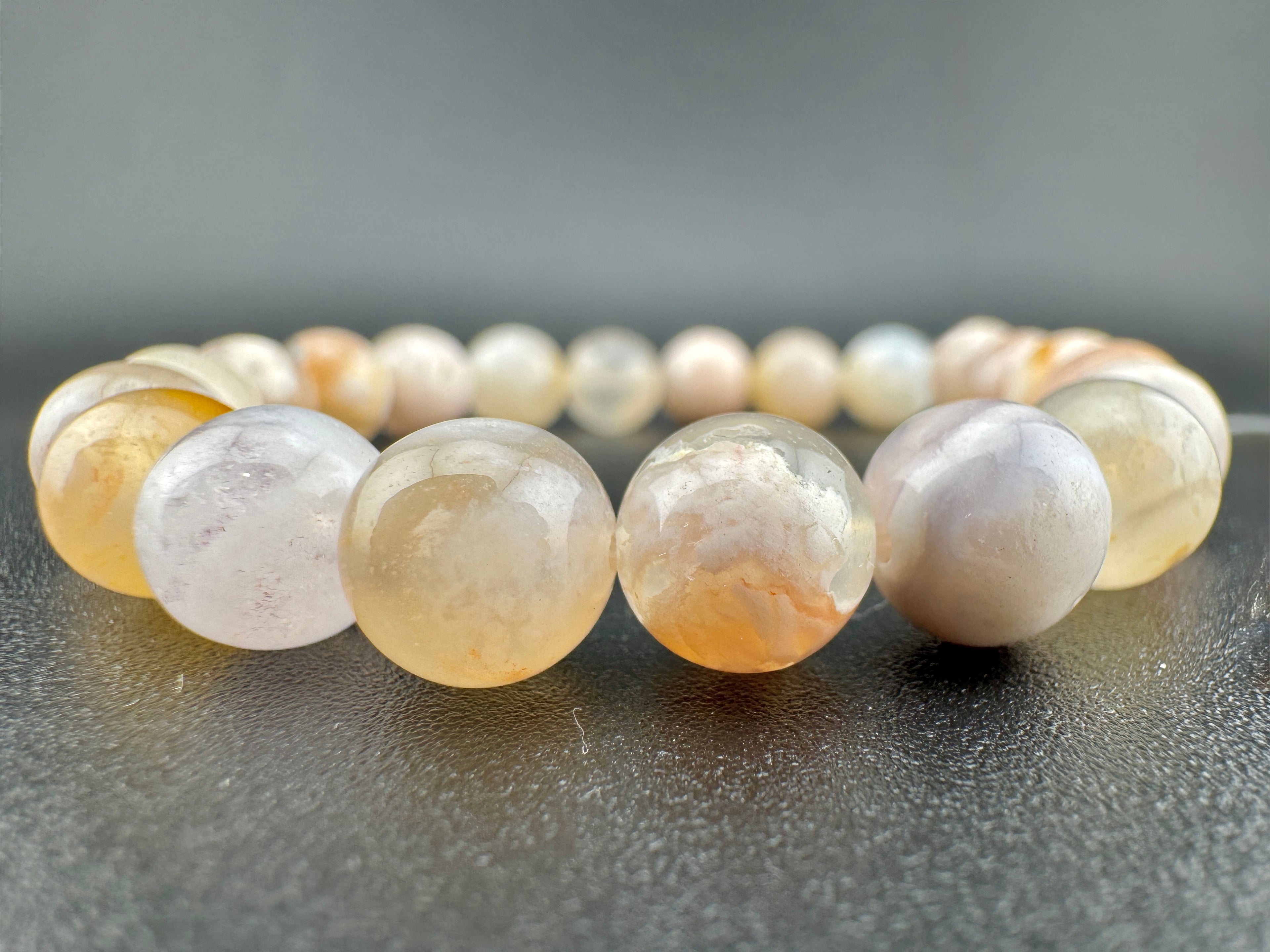 Cherry Blossom Agate Beads Available in 6mm, 8mm Sizes