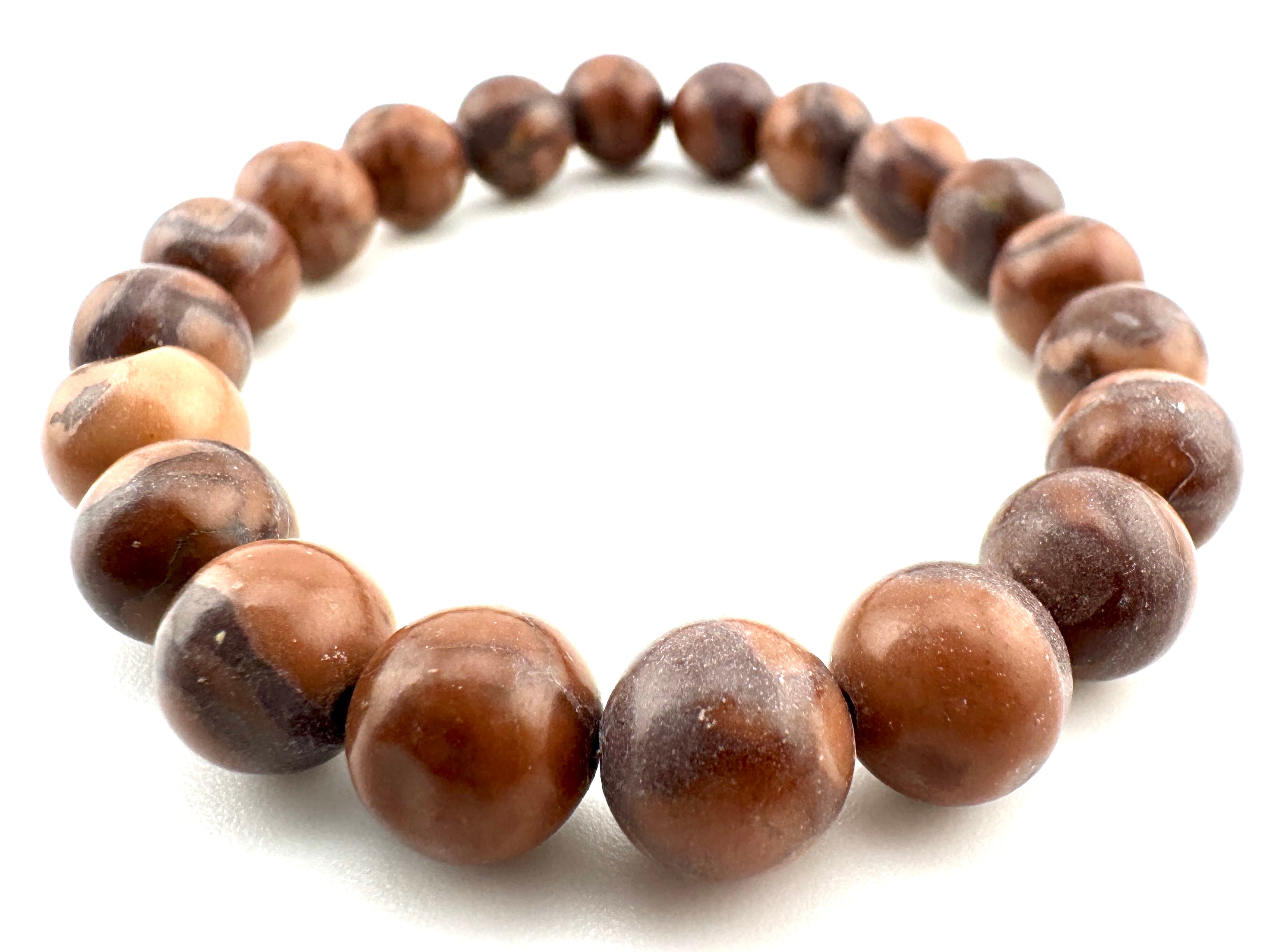 Red Wood Grain Beads Available in 6mm, 8mm Sizes