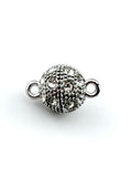 10.5mm Round Magnetic Claps Silver