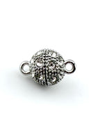 10.5mm Round Magnetic Claps Silver