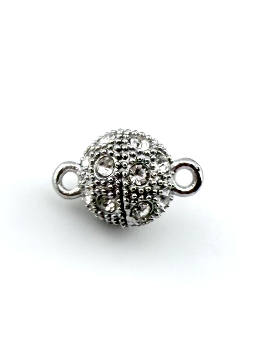 10.5mm Round Magnetic Claps Silver