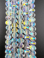 Glass Rondelle Beads Crystal AB